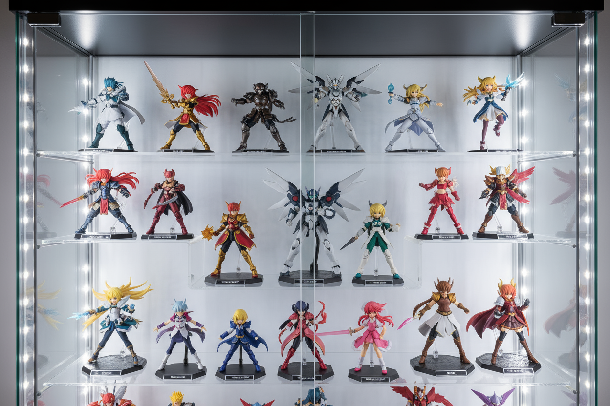 anime action figure ondisply